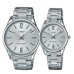 Casio Couple Stainless Steel Watch LTPV005D-7B MTPV005D-7B