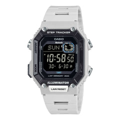 Casio Digital Sporty Bluetooth Step Tracker Dual Time Light Grey Resin Band Watch WSB1000-8B WS